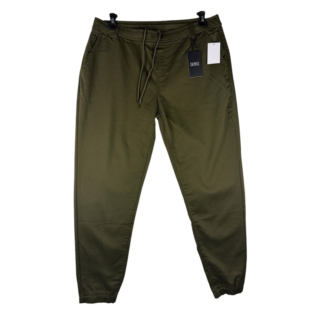 Caliville Mens Army Green Jogger Pants XXL ST-6065AGXXL Cotton Blend NWT